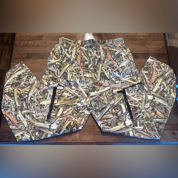 Longleaf Camo Men's pants with Black Zippers Large - Picture 2 of 5